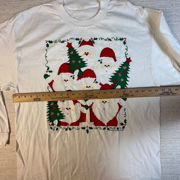 Two Vintage 1993 Vicki Melhart T-Shirt's 2X - XXL Christmas Graphic Y2K Grannyco - Picture 12 of 15